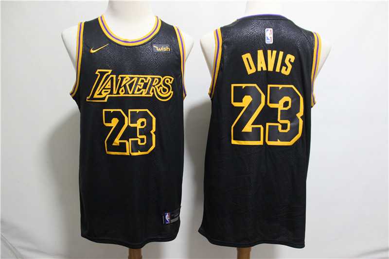 Lakers 23 Anthony Davis Black City Edition Nike Swingman Jersey(1),We sell and wholesale Lakers 23 Anthony Davis Black City Edition Nike Swingman Jersey(1) on line form chian!